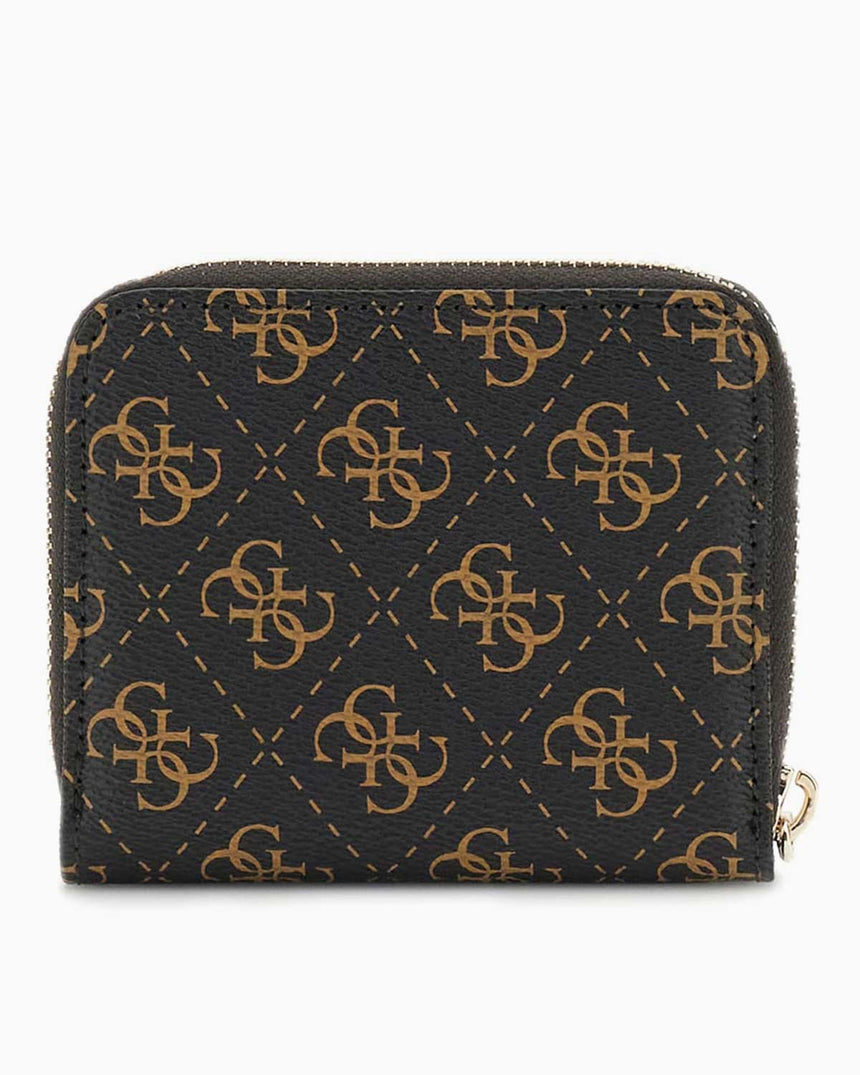 Guess Laurel Slg Logo Baskılı Cüzdan Brown Logo