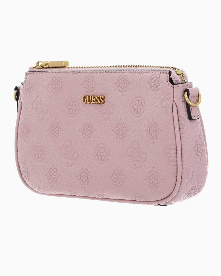 Guess Izzy Peony Zincir Detaylı Çapraz Askılı Çanta Apricot Rose Logo