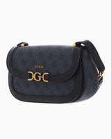 Guess Crossbody Flap Kapaklı Çapraz Askılı Çanta Coal Logo