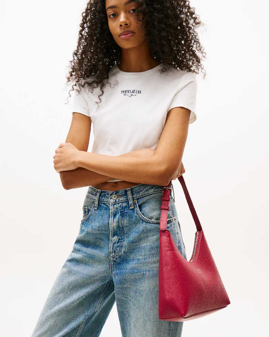 Tommy Hilfiger Must Kadın Omuz Çantası Rustic Cherry