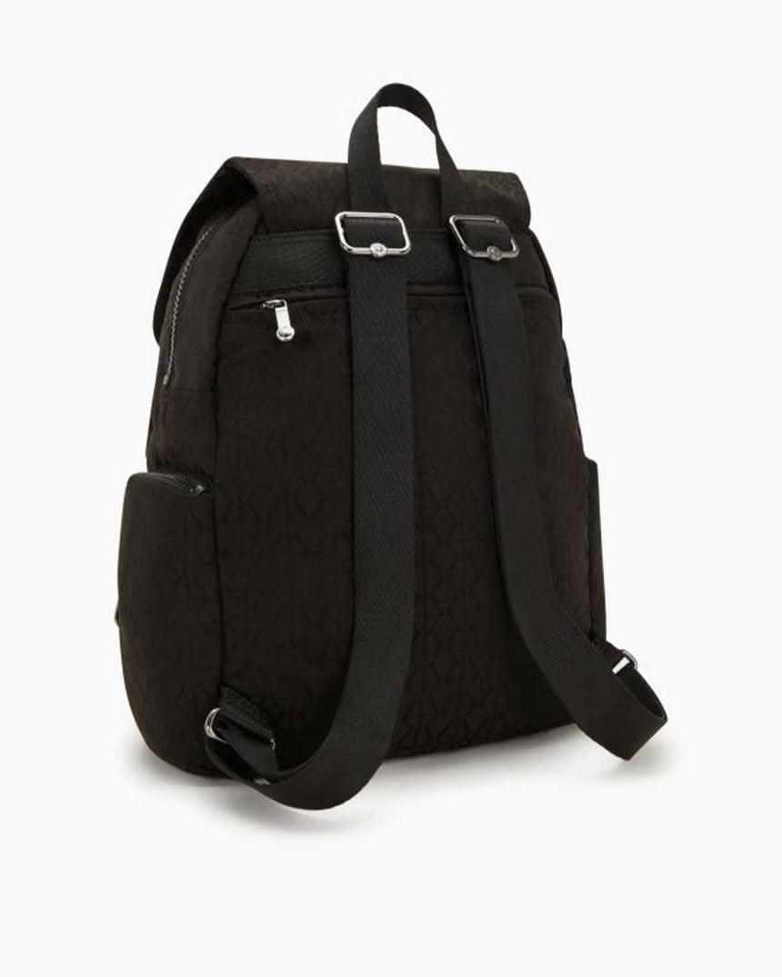Kipling City Zip S Elevated Jacquard BLACK SIGNATURE JQ