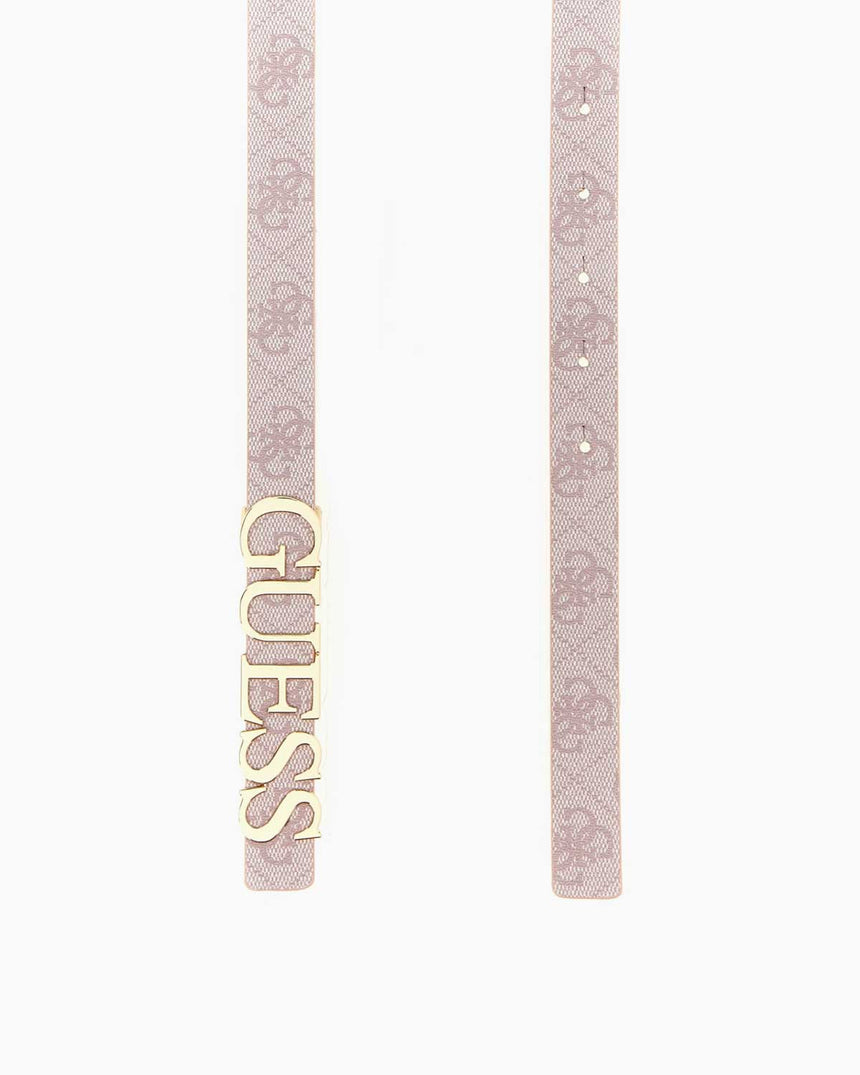 Guess Eco Erico Monogram Baskılı Kemer Orchid Logo