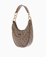 Guess Dagan Convertile Zincir Detaylı Omuz Çantası Latte Logo