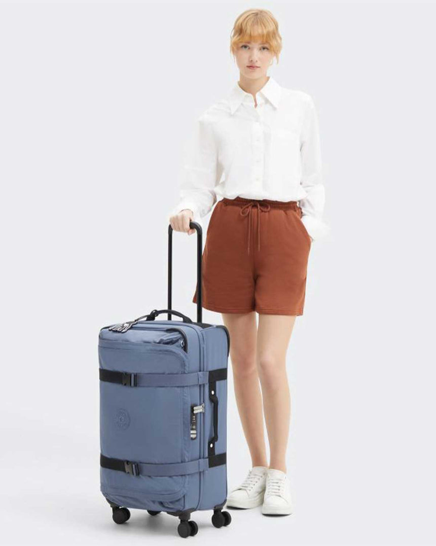 Kipling Spontaneous M Orta Boy Valiz Blue Lover