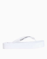 Calvin Klein Beach Flatform Flip Flops Terlik Bright White/Black