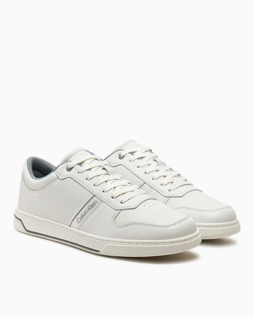 Calvin Klein Low Top Lace Up Logo Erkek Sneaker White/Granite Road