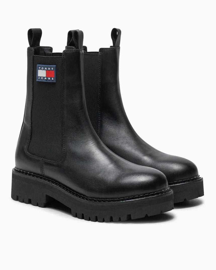 Tommy Jeans Urban Chelsea Mid Boots Black