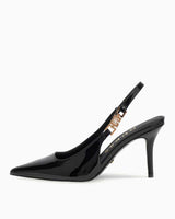 Guess Nassha Rugan Logo Detaylı Topuklu Stiletto Black