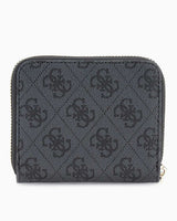 Guess Access Laurel II Küçük Boy Fermuarlı Kadın Cüzdan Coal Logo