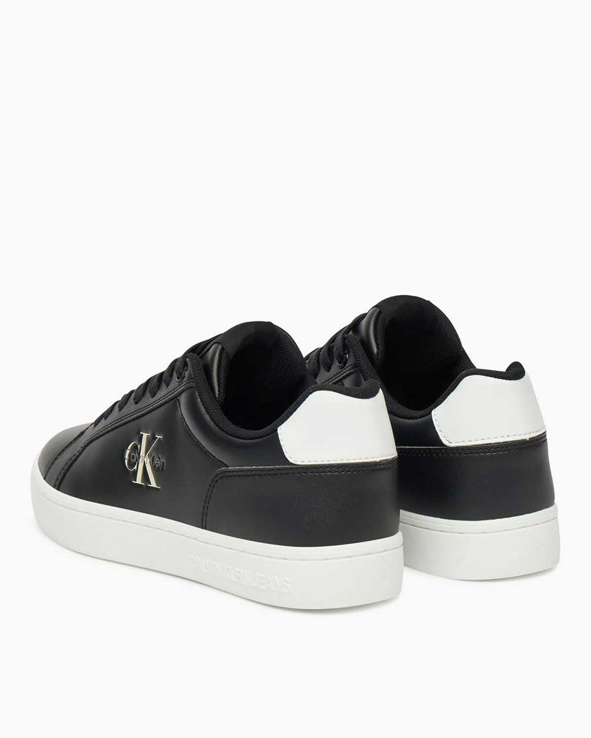 Calvin Klein Rome Klasik Çubuk Taban Kadın Mono Logo Kadın Sneaker Black/Bright White