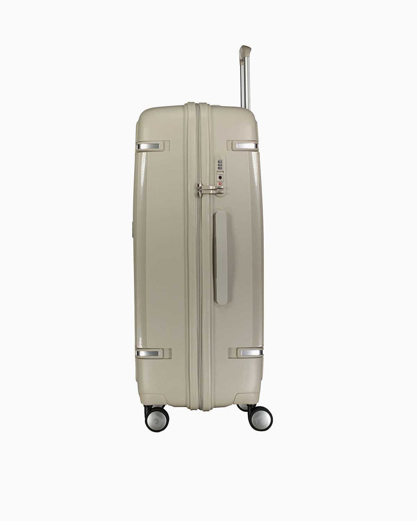 Pierre Cardin Logolu Büyük Boy Sert Valiz Gri