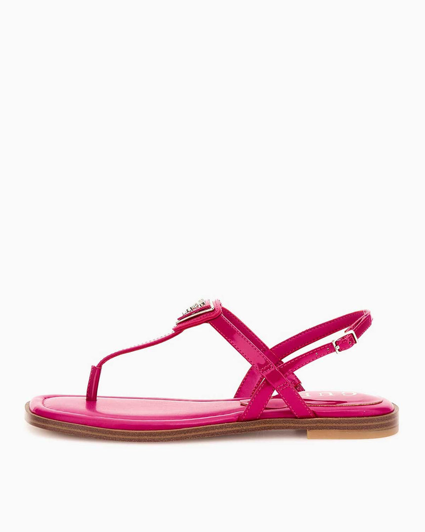 Guess Rainey4 Rugan Parmak Arası Sandalet Magenta