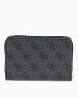 Guess Access Orta Boy Fermuarlı Kadın Cüzdan Coal Logo