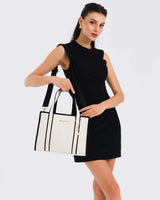 Nautica El Çantası Bej - Siyah