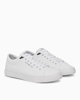 Tommy Hilfiger Düşük Bilek Güçlendirilmiş Deri Erkek Sneaker White