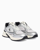 Calvin Klein Trailblazer Hike Runner Mesh Erkek Sneaker Silver/Black/Marshmallow