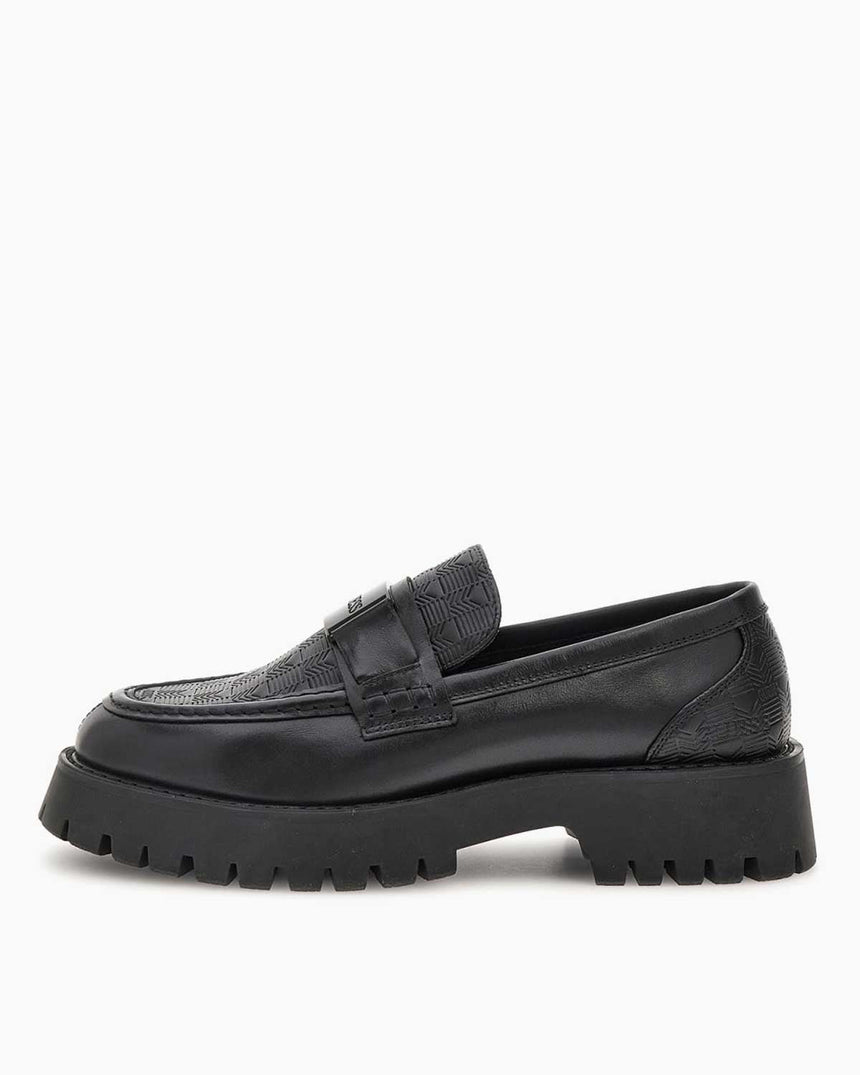 Guess Gorizia II Erkek Deri Karışımlı Makosen Black