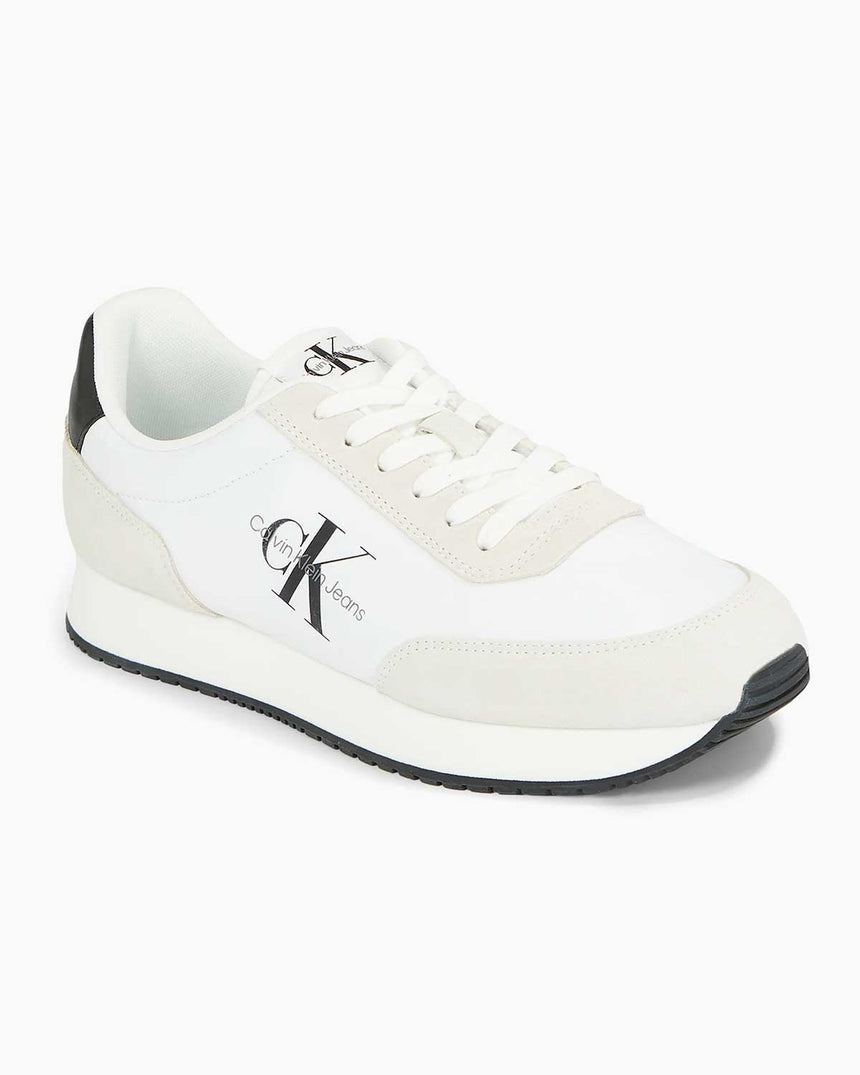 Calvin Klein Retro Runner Low Top Sneakers Bright White
