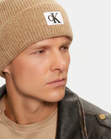 Calvin Klein Jeans Seasonal Patch Beanie Travertine