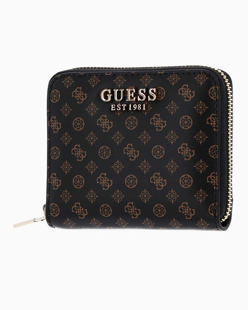 Guess Emilee Mini Monogram Cüzdan Mocha Logo