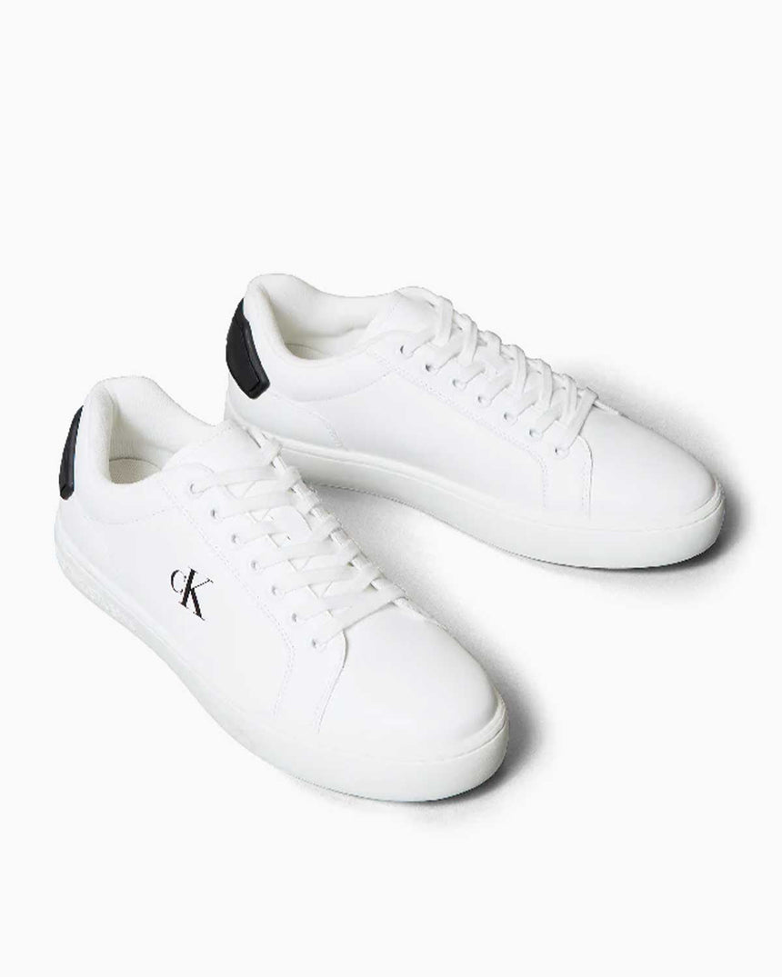 Calvin Klein Rome Yama Detaylı Topuk Erkek Sneaker Bright White/Black