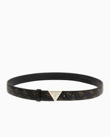 Guess Noelle Adjustable Belts Kemer Brown Logo