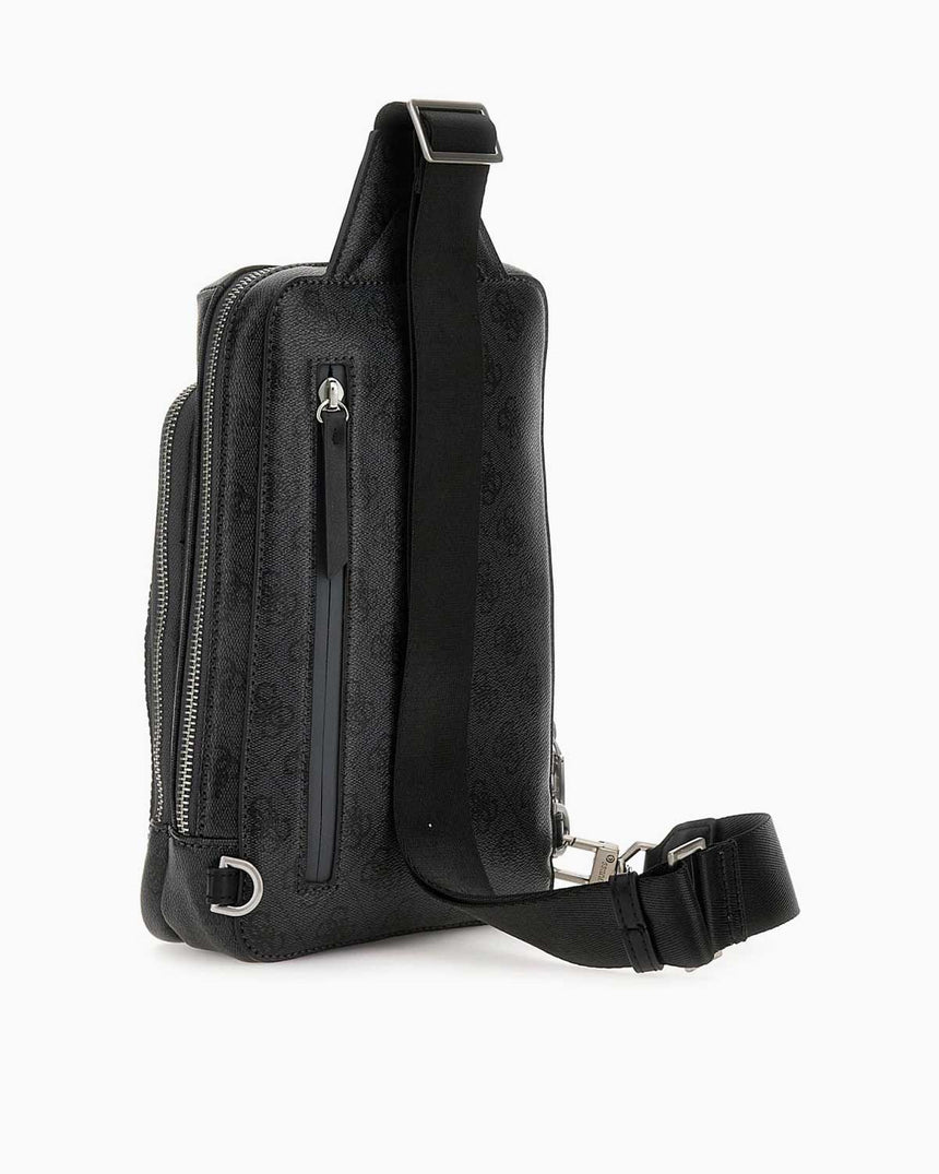 Guess Milano Monogram Çapraz Askılı Çanta Black