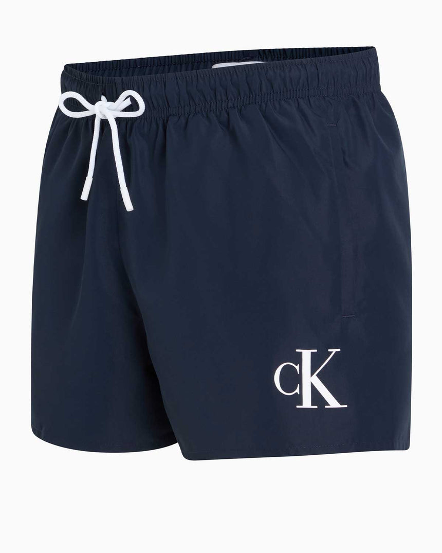 Calvin Klein Drawstring Logo Yazılı Deniz Şort Dark Sapphire