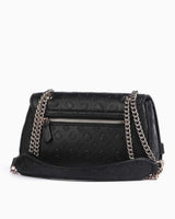 Guess Arlena Convertible Flap Omuz Çantası Black Logo