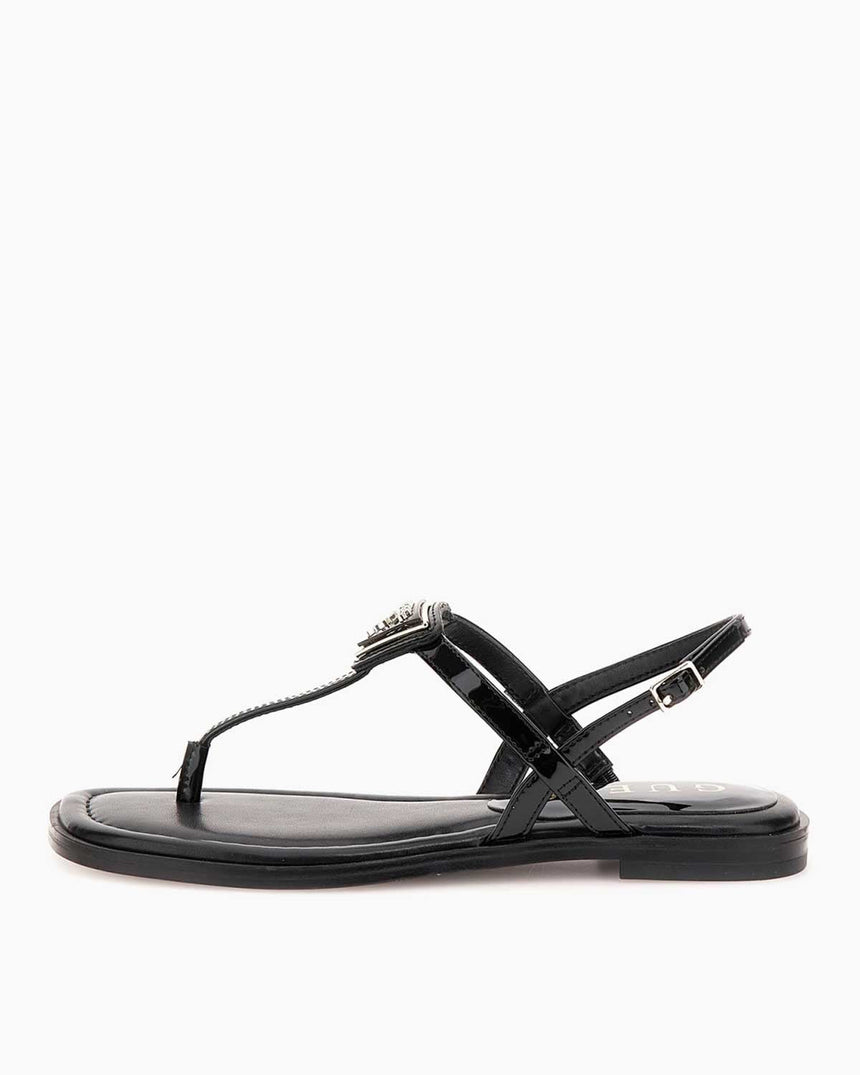 Guess Rainey4 Rugan Parmak Arası Sandalet Black