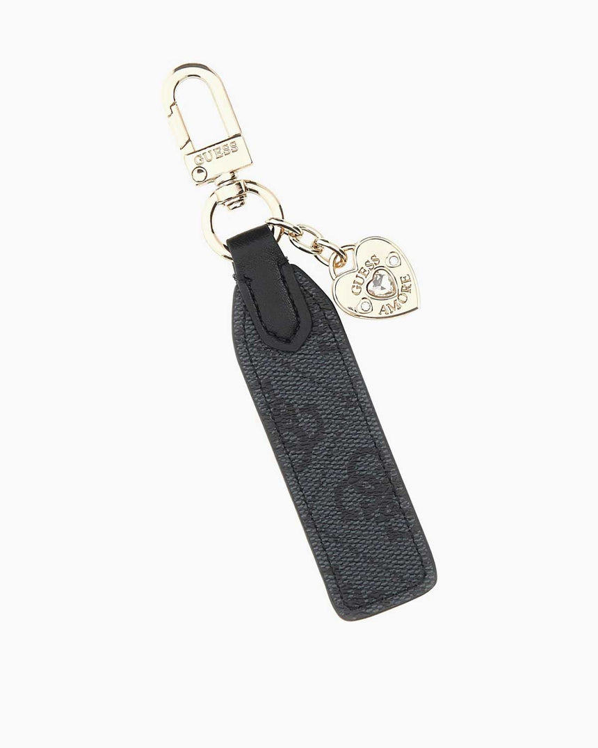 Guess Pasaport Kılıfı ve Anahtarlık Kadın Hediye Seti Coal Logo