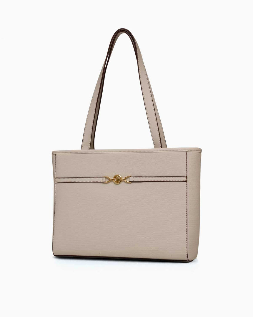 Us Polo Assn Gold Logo Detaylı Omuz Çantası Taş