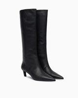 Calvin Klein Cora Ess Kitten Topuklu Uzun Bot CK Black