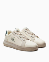 Calvin Klein Jeans Chunky Cupsole Authentic Sneaker Creamy White/Eggshell/Green