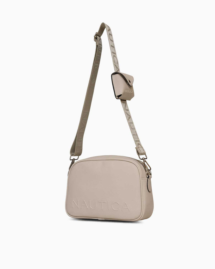 Nautica Mini Cüzdan Detaylı Çapraz Askılı Çanta Taş