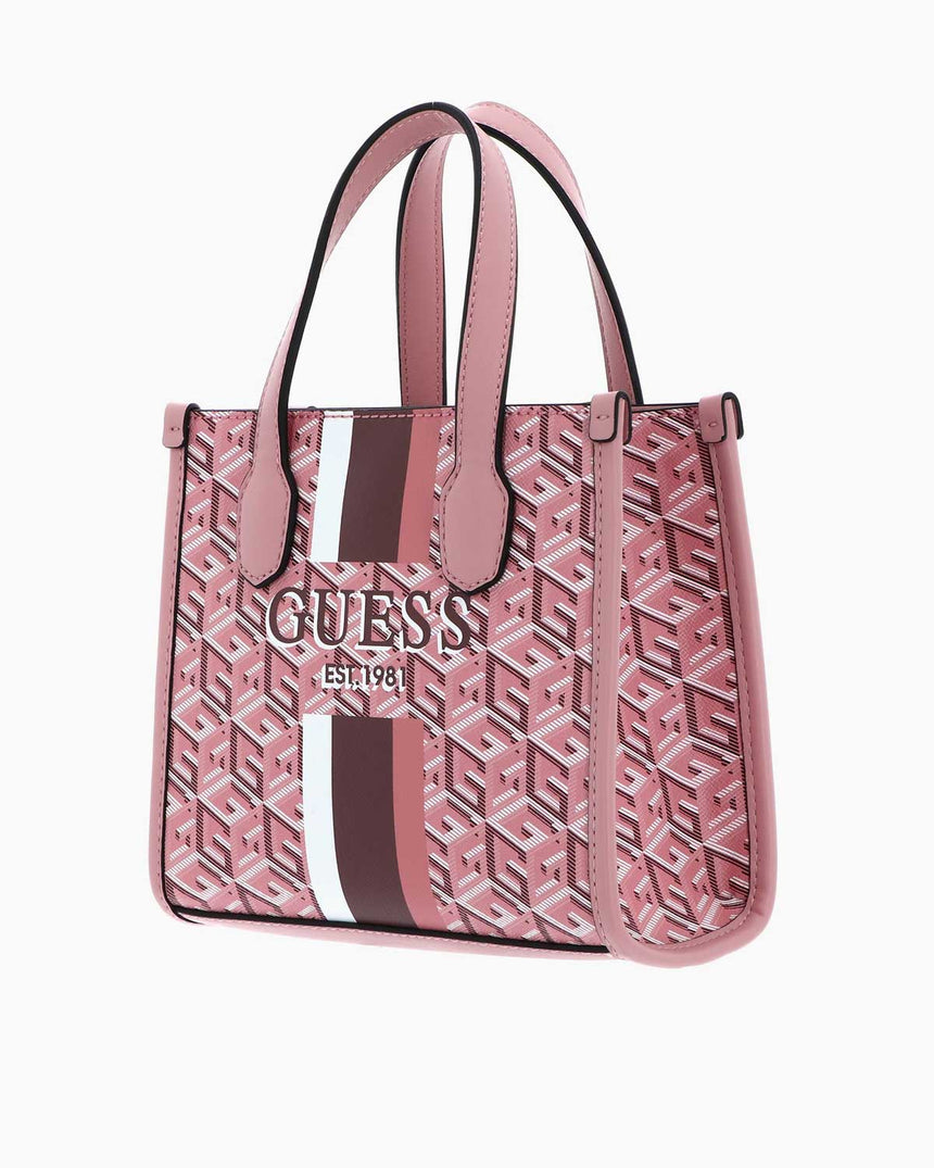 Guess Silvana Compartment Monogram Mini El Çantası