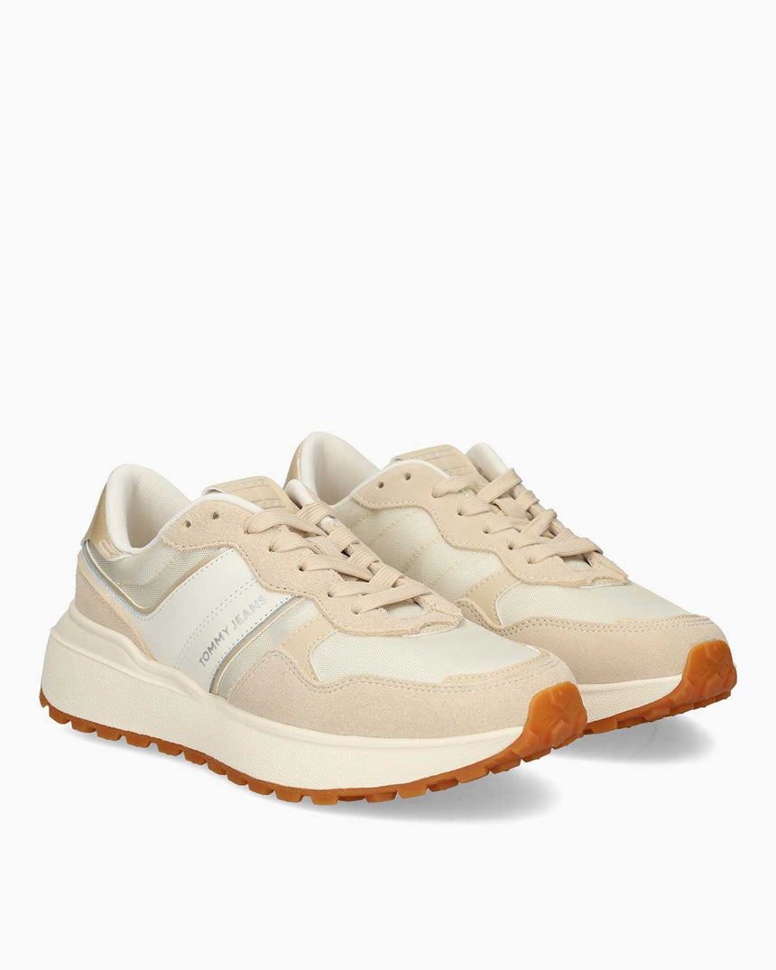 Tommy Hilfiger New Cola Kaymaz Taban Kadın Sneaker White Clay