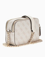 Guess Noelle Crossbody Zincir Detaylı Çapraz Askılı Çanta Blue Bonnet