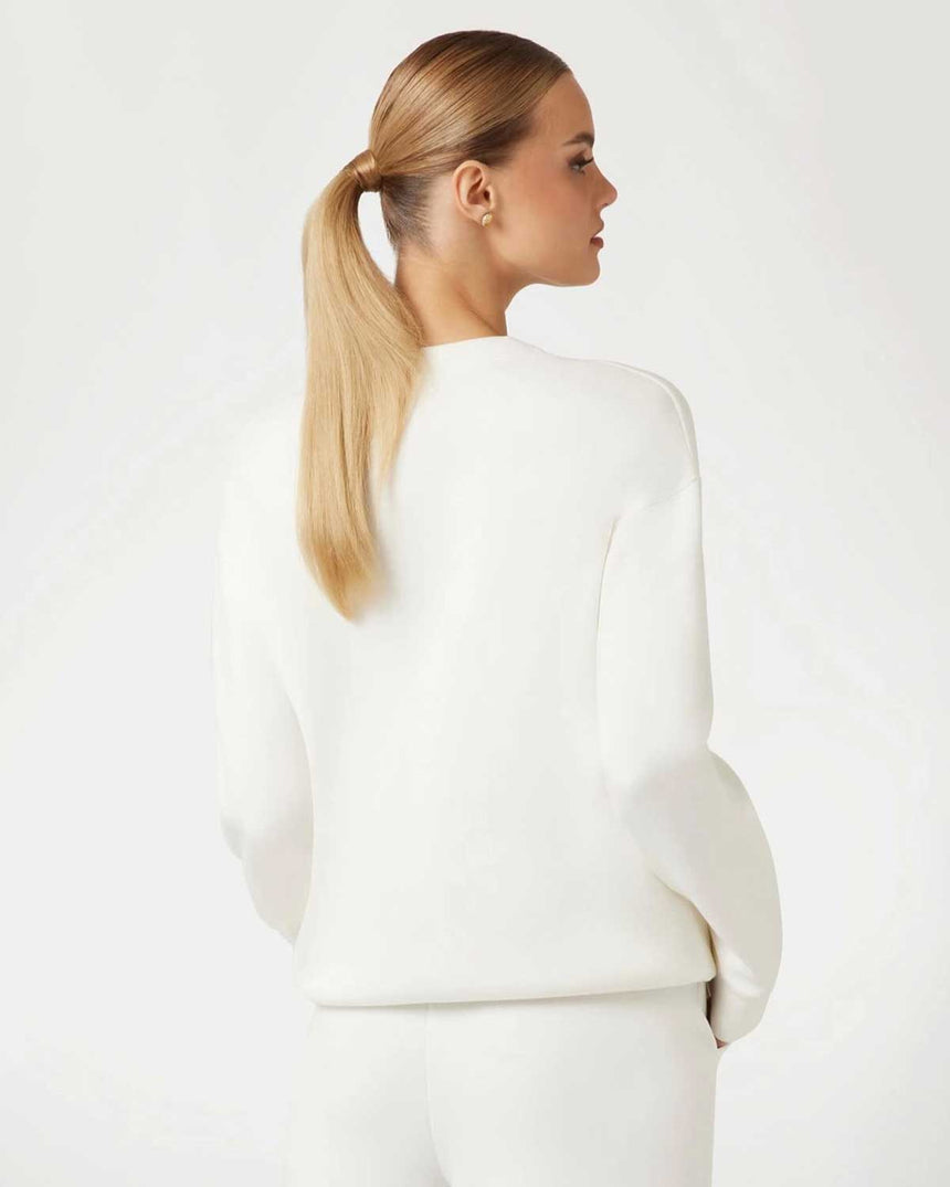 Guess Cecilia Kadın Aktif Scuba Sweatshirt Ocean Salt