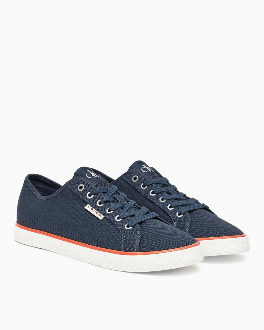 Calvin Klein Monaco Düşük Bilek Erkek Sneaker Calvin Navy/Bright White/Tigerlily