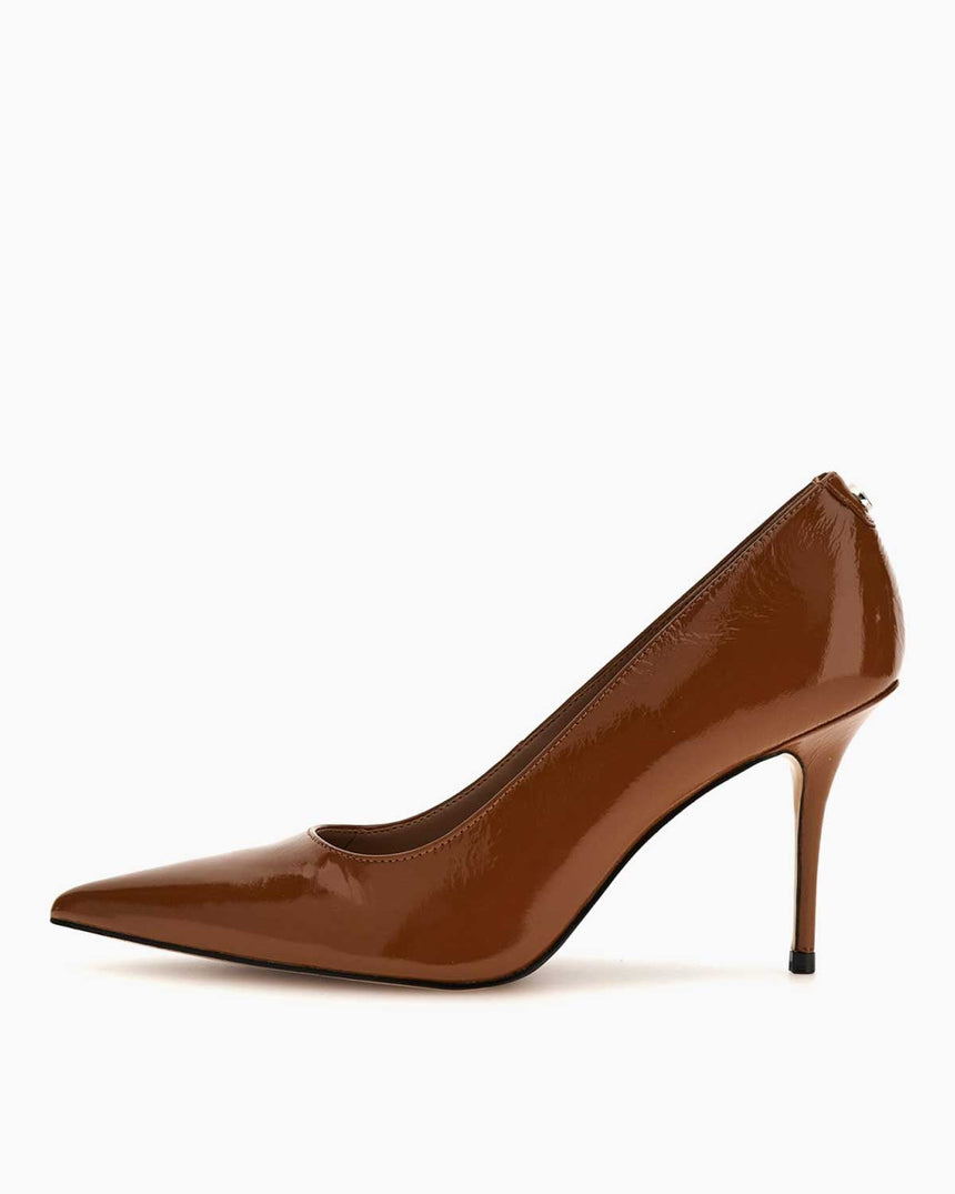 Guess Prindy Kadın Deri 4cm Topuklu Ayakkabı Tan