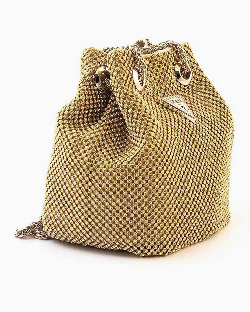 Guess Lua Pouch Taş Detaylı Büzgülü El Çantası