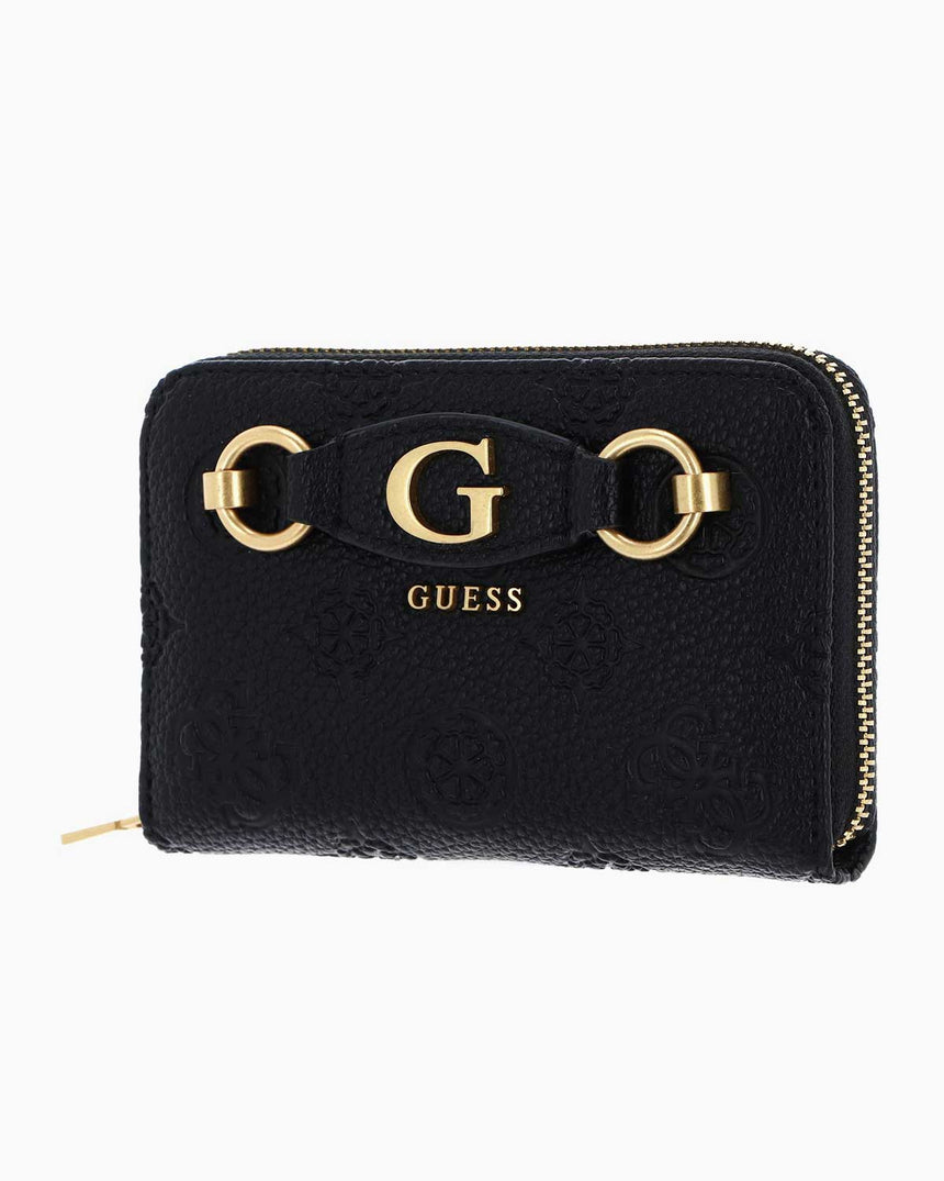 Guess Peony Medium Logolu Cüzdan Black Logo