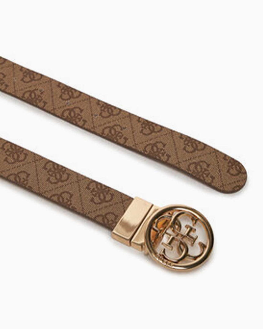 Guess Noelle Monogram Belts Kemer Latte Logo