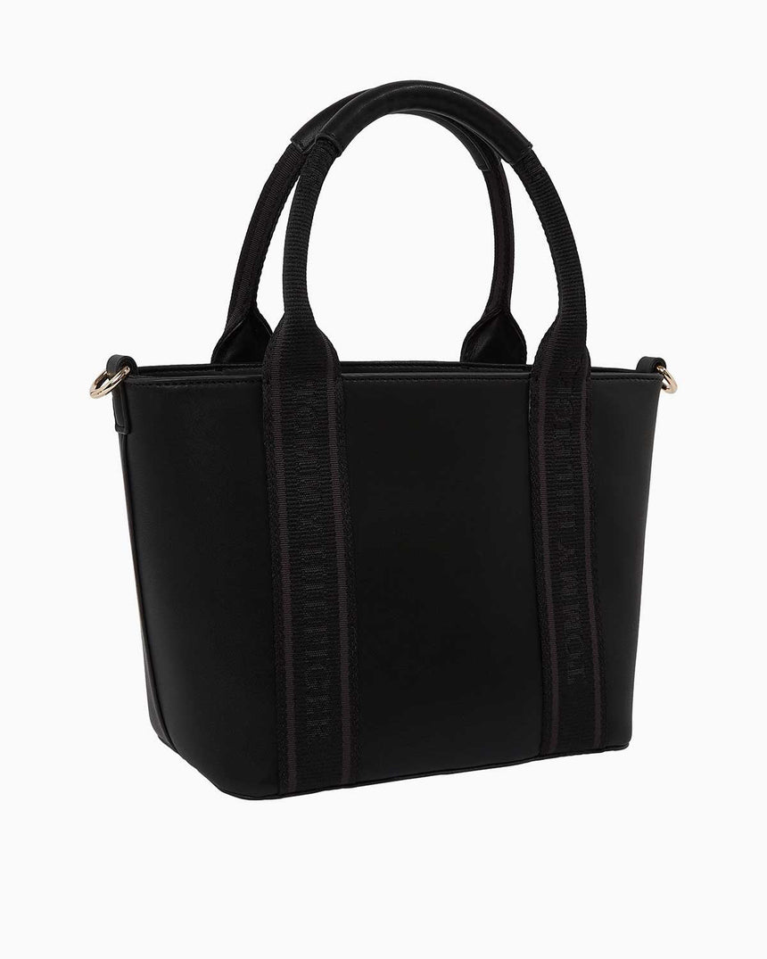 Tommy Hilfiger Logotape Mini Tote El Çantası Black