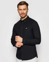 Tommy Jeans Slim Stretch Oxford Gömlek Black