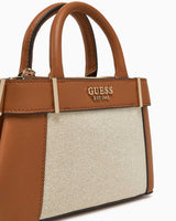 Guess Anadela Satchel Mini El Çantası Natural Cognac