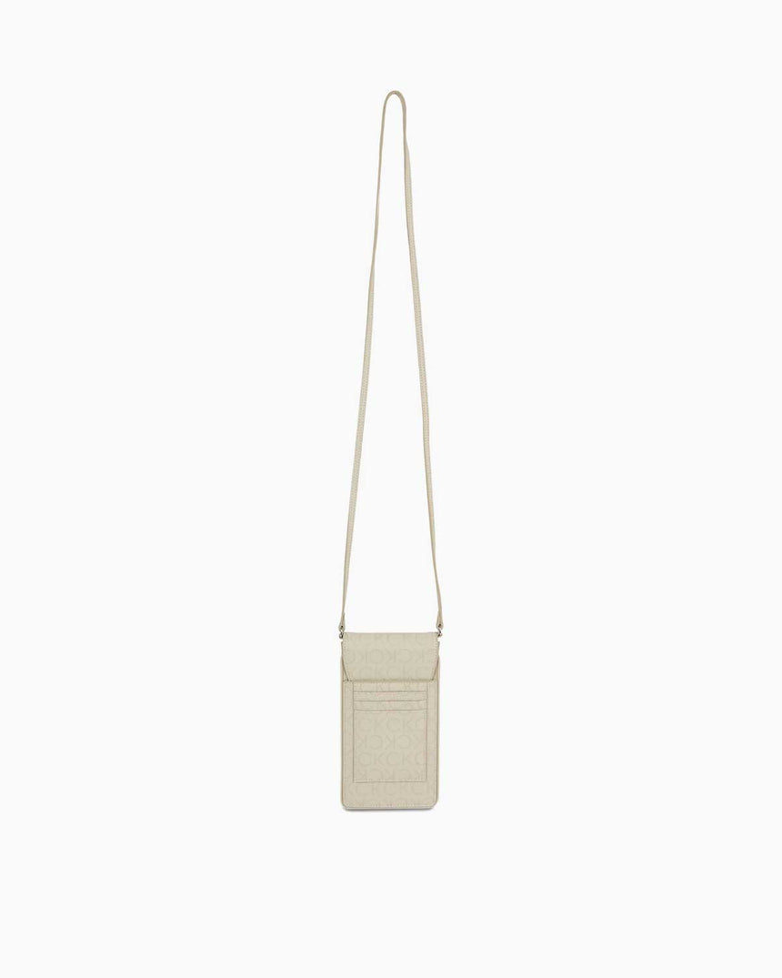 Calvin Klein Phone Crossbody Çapraz Askılı Telefon Çantası Stoney Beige Epi Mono