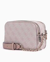 Guess Noreen Mini Sling Zincir Detaylı Çapraz Askılı Çanta Dusty Rose Logo