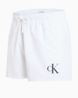 Calvin Klein Drawstring Logo Yazılı Deniz Şort Pvh Classic White
